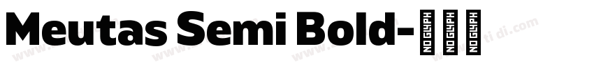Meutas Semi Bold字体转换